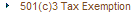 501c3 Tax Exemption