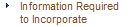 Information Required to Incorporate